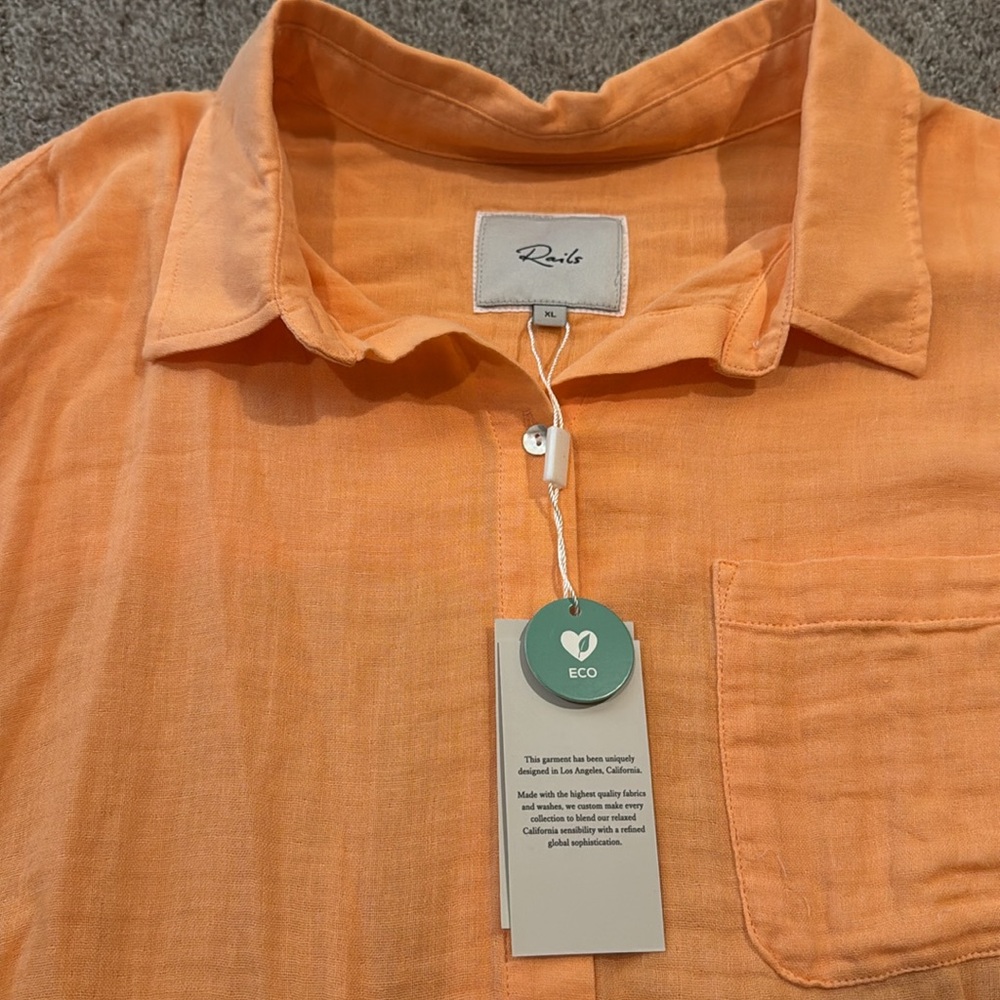 NWT Rails Ellis Gauze Button Down - Picture 6 of 6